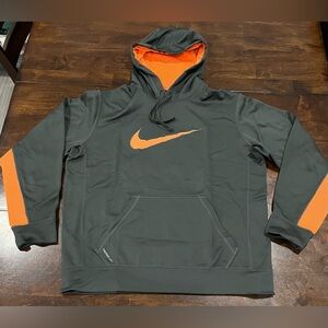 Nike Therma-Fit Hoodie Swoosh Logo Dark Grey Men’s size Large